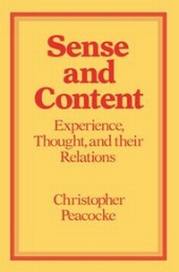 Enlarge image Cover: Sense and Content - Oxford University Press