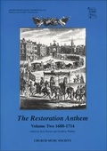 Cover: The Restoration Anthem Volume 2 1688-1714 - Oxford University Press