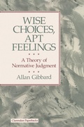 Cover: Wise Choices, Apt Feelings - Clarendon Press