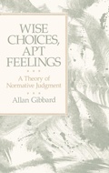 Cover: Wise Choices, Apt Feelings - Clarendon Press