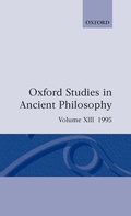 Cover: Oxford Studies in Ancient Philosophy: Volume XIII: 1995 - Clarendon Press