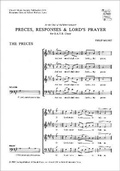 Cover: Preces and Responses with the Lord's Prayer - Oxford University Press