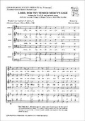 Cover: Lord, for thy tender mercy's sake - Oxford University Press