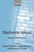 Cover: Diachronic Syntax - Oxford University Press