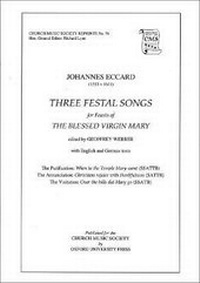 Enlarge image Cover: Three Festal Songs - Oxford University Press