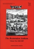 Cover: The Restoration Anthem Volume 1 1660-1689 - Oxford University Press