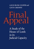 Cover: Final Appeal - Oxford University Press