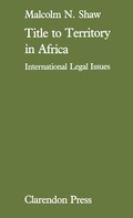 Cover: Title to Territory in Africa - Oxford University Press