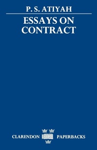 Abbildung von: Essays on Contract - Clarendon Press