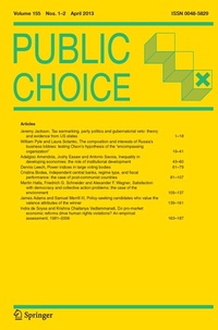 Abbildung von: Public Choice - Springer