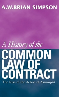 Abbildung von: A History of the Common Law of Contract - Oxford University Press