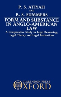 Enlarge image Cover: Form and Substance in Anglo-American Law - Clarendon Press