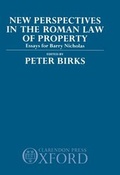 Cover: New Perspectives in the Roman Law of Property - Clarendon Press