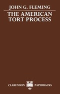 Cover: The American Tort Process - Clarendon Press