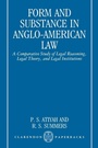 Cover: Form and Substance in Anglo-American Law - Clarendon Press