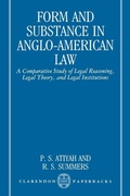 Cover: Form and Substance in Anglo-American Law - Clarendon Press
