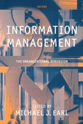 Cover: Information Management: The Organizational Dimension - Oxford University Press