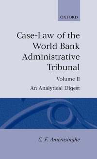 Abbildung von: Case-Law of the World Bank Administrative Tribunal: Volume II - Clarendon Press
