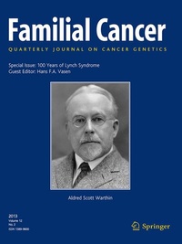 Abbildung von: Familial Cancer - Springer