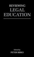 Cover: Reviewing Legal Education - Oxford University Press