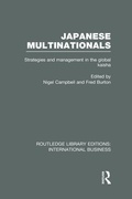 Cover: Japanese Multinationals (RLE International Business) - Routledge