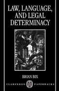 Cover: Law, Language, and Legal Determinacy - Clarendon Press
