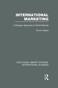 Enlarge image Cover: International Marketing (RLE International Business) - Routledge