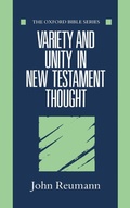 Cover: Variety and Unity in New Testament Thought - Oxford University Press