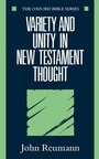 Cover: Variety and Unity in New Testament Thought - Oxford University Press
