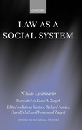Cover: Law as a Social System - Oxford University Press