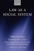 Cover: Law as a Social System - Oxford University Press