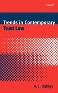 Cover: Trends in Contemporary Trust Law - Oxford University Press