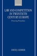 Cover: Law and Competition in Twentieth-Century Europe - Oxford University Press