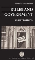 Cover: Rules and Government - Clarendon Press