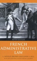 Cover: French Administrative Law - Oxford University Press