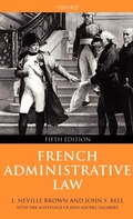 Cover: French Administrative Law - Oxford University Press