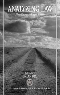 Cover: Analyzing Law - Clarendon Press