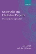 Cover: Universities and Intellectual Property - Oxford University Press
