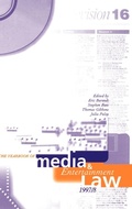 Cover: The Yearbook of Media and Entertainment Law: Volume 3, 1997/98 - Clarendon Press