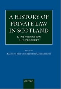 Enlarge image Cover: A History of Private Law in Scotland - Oxford University Press