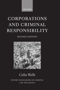 Abbildung von: Corporations and Criminal Responsibility - Oxford University Press