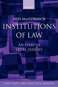 Enlarge image Cover: Institutions of Law - Oxford University Press