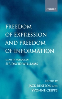 Enlarge image Cover: Freedom of Expression and Freedom of Information - Oxford University Press