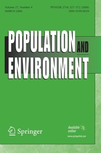 Abbildung von: Population and Environment - Springer