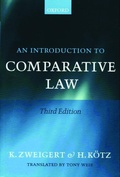 Cover: An Introduction to Comparative Law - Oxford University Press