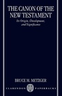 Cover: The Canon of the New Testament - Oxford University Press