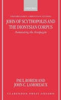 Cover: John of Scythopolis and the Dionysian Corpus - Clarendon Press