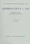 Cover: Discoveries in the Judaean Desert: Volume XXVI. Qumran Cave 4: XIX - Oxford University Press