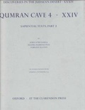 Cover: Discoveries in the Judaean Desert: Volume XXXIV: Qumran Cave 4: XXIV - Oxford University Press