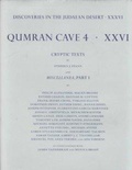 Cover: Discoveries in the Judaean Desert: Volume XXXVI: Qumran Cave 4: XXVI - Oxford University Press